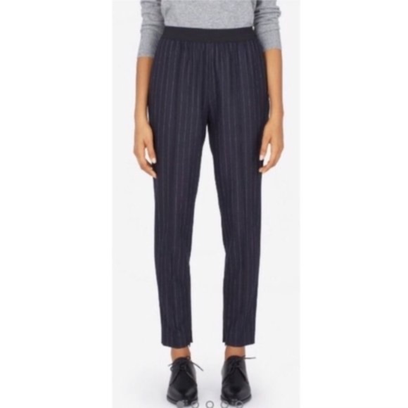Everlane Pants - Everlane Pants Wool Cashmere Blend Stripe Pants